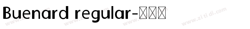 Buenard regular字体转换